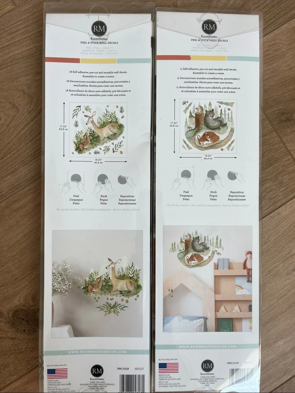 RoomMates Woodland Fox & Fawn Wall Decals - Brown, Green